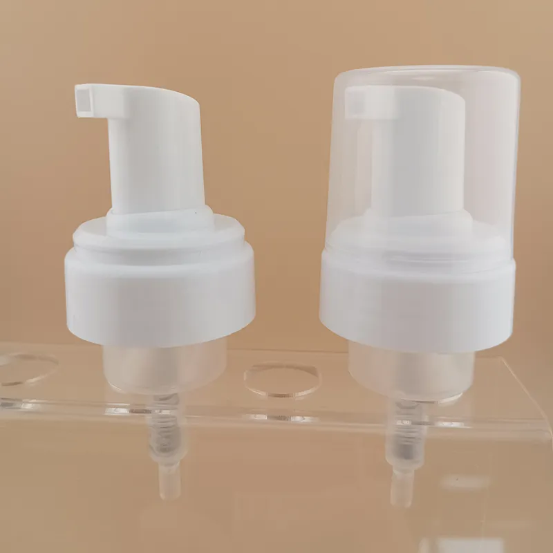 Factory Supply 42mm Plastic Foam Pump with Cover Cleansing Mousse Pump Foaming Pump Dispenser