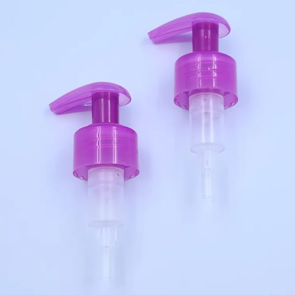 Lotion Pump K202-8 Transparent Purple Body Lotion Pump Non Spill 1.20 - 1.50ml/T