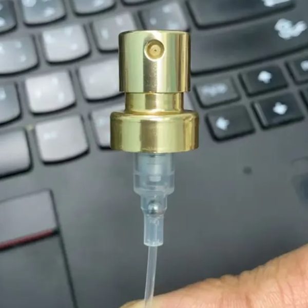 ODM K403 Fine Mist Perfume Pump Sprayer 0.10cc Aluminum Silver Color