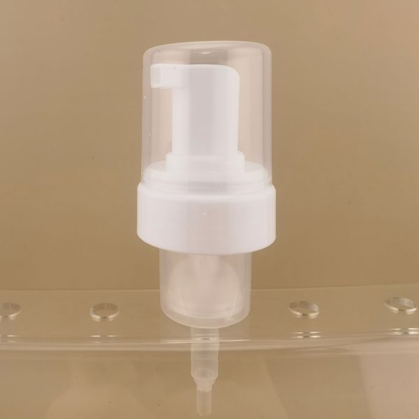 Foam Pump Shiny Pink PE Nonspill Liquid Soap Foam Pump With Cap