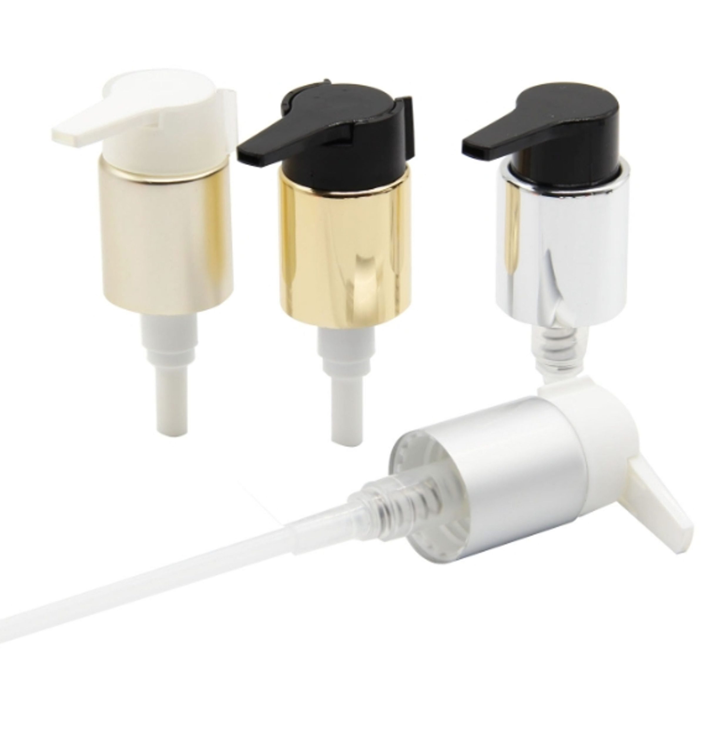 White Plastic PP Lotion Pump with Left-Right Lock K702-1 for Female Cosmetic Bottles - Image 7