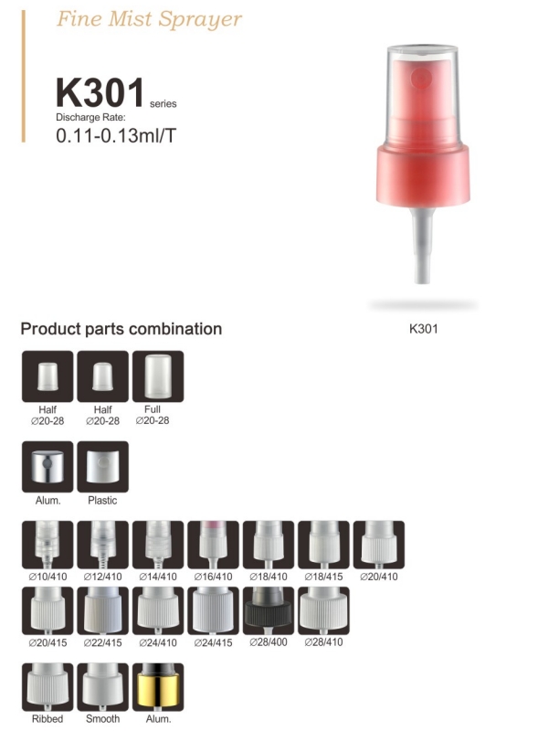 Normal Fine Mist Sprayer, K301 Multipurpose Fine Mist Spray Pump , ISO14001 Plastic Spray Nozzles - Image 2