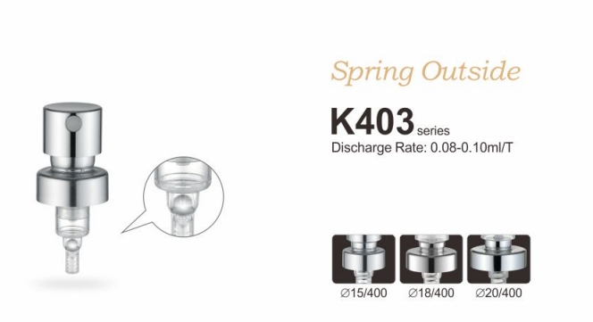 ODM K403 Fine Mist Perfume Pump Sprayer 0.10cc Aluminum Silver Color - Image 5