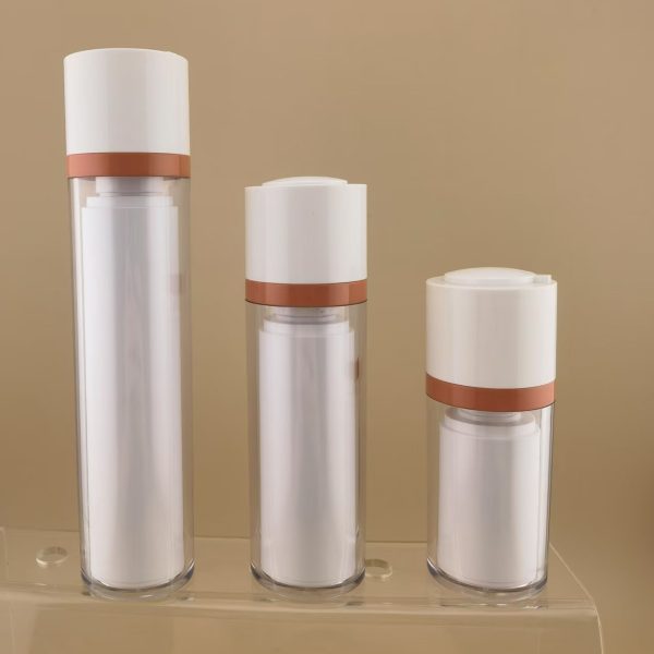 Empty Twisting Transparent Cream Cosmetics Lotion Serum Plastic Spray Airless Pump Bottle