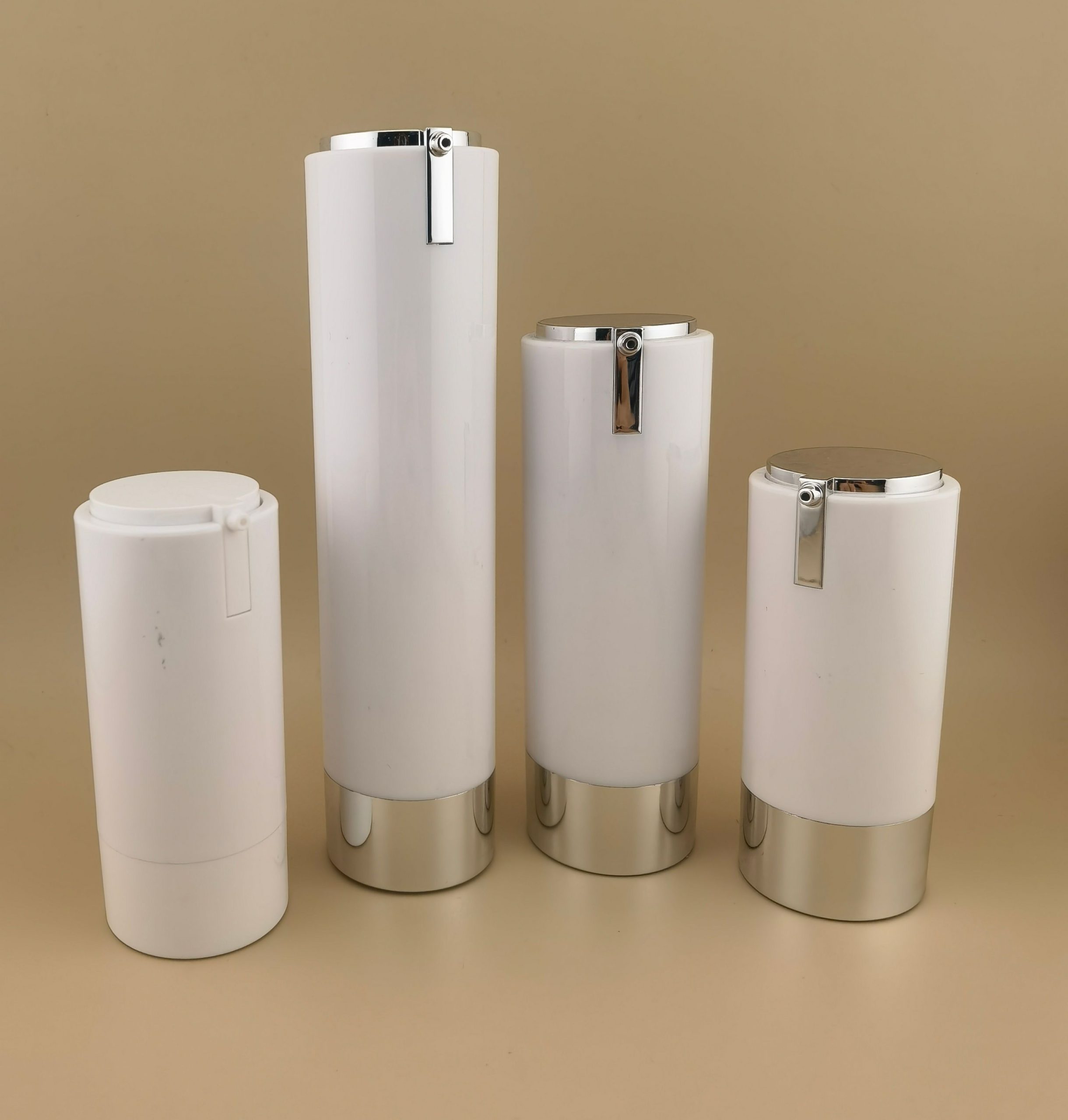 Dual Chamber Two in One Pump Dispenser Cosmetic Airless Bottle