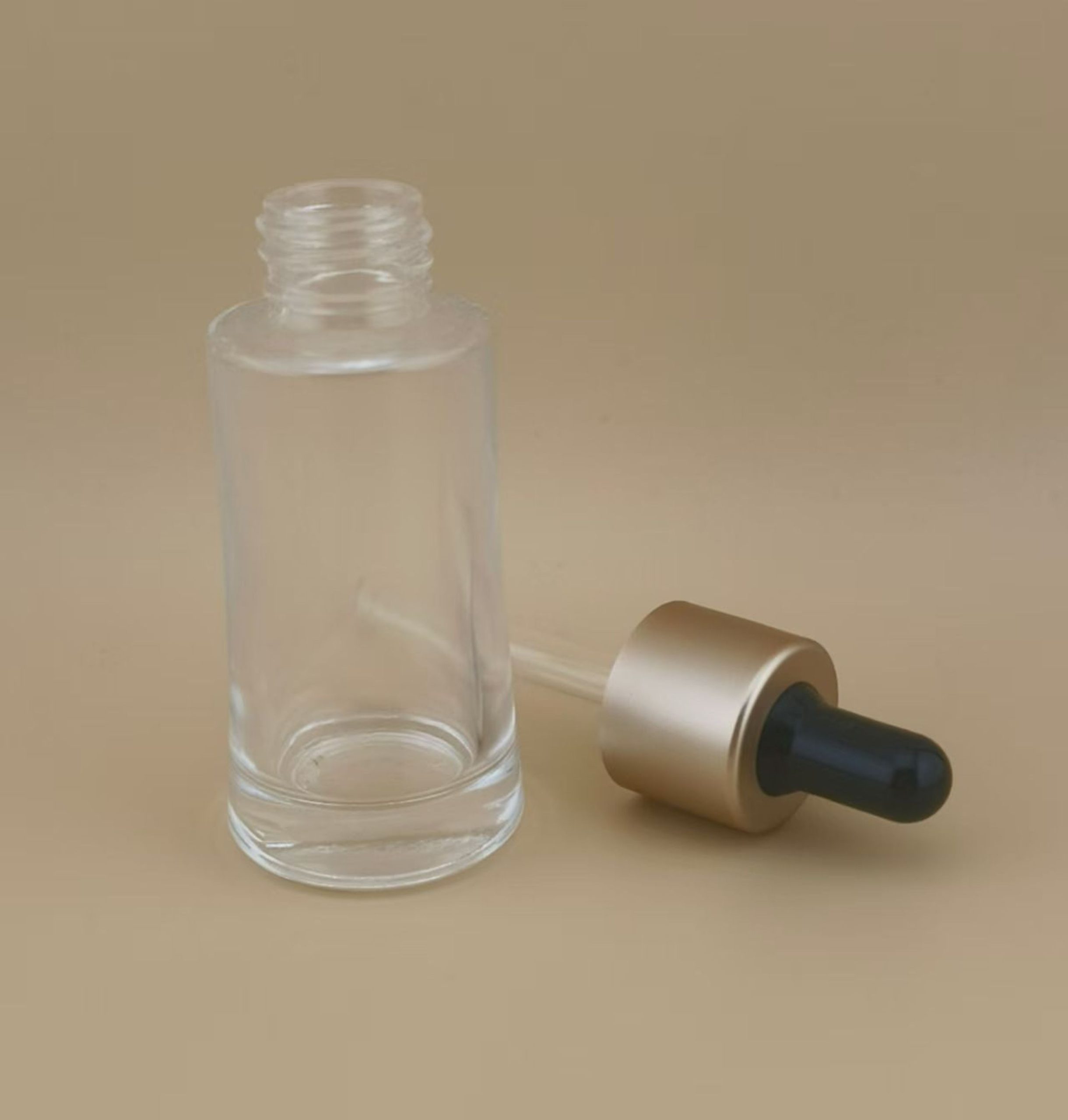 New Design Clear Smooth Truncated Pyramid Dropper Bottle for Essence - Image 4