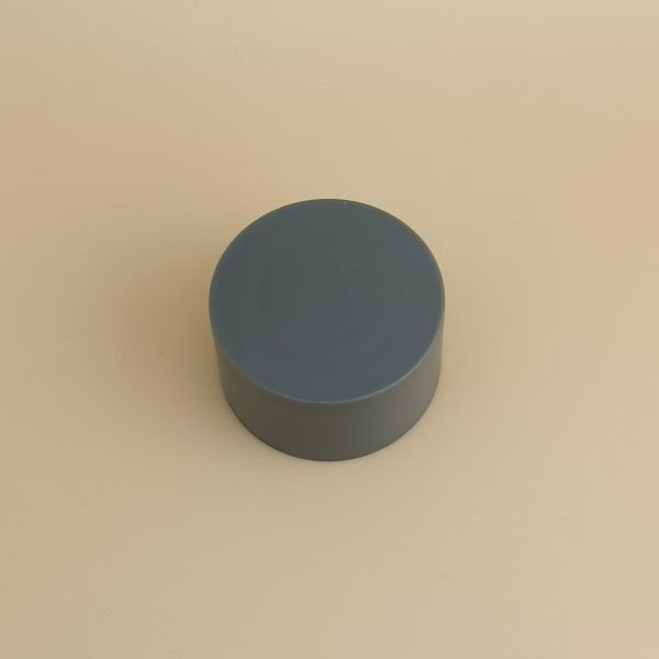 Grey Plastic Smooth Matte Cap for Cosmetic Bottles