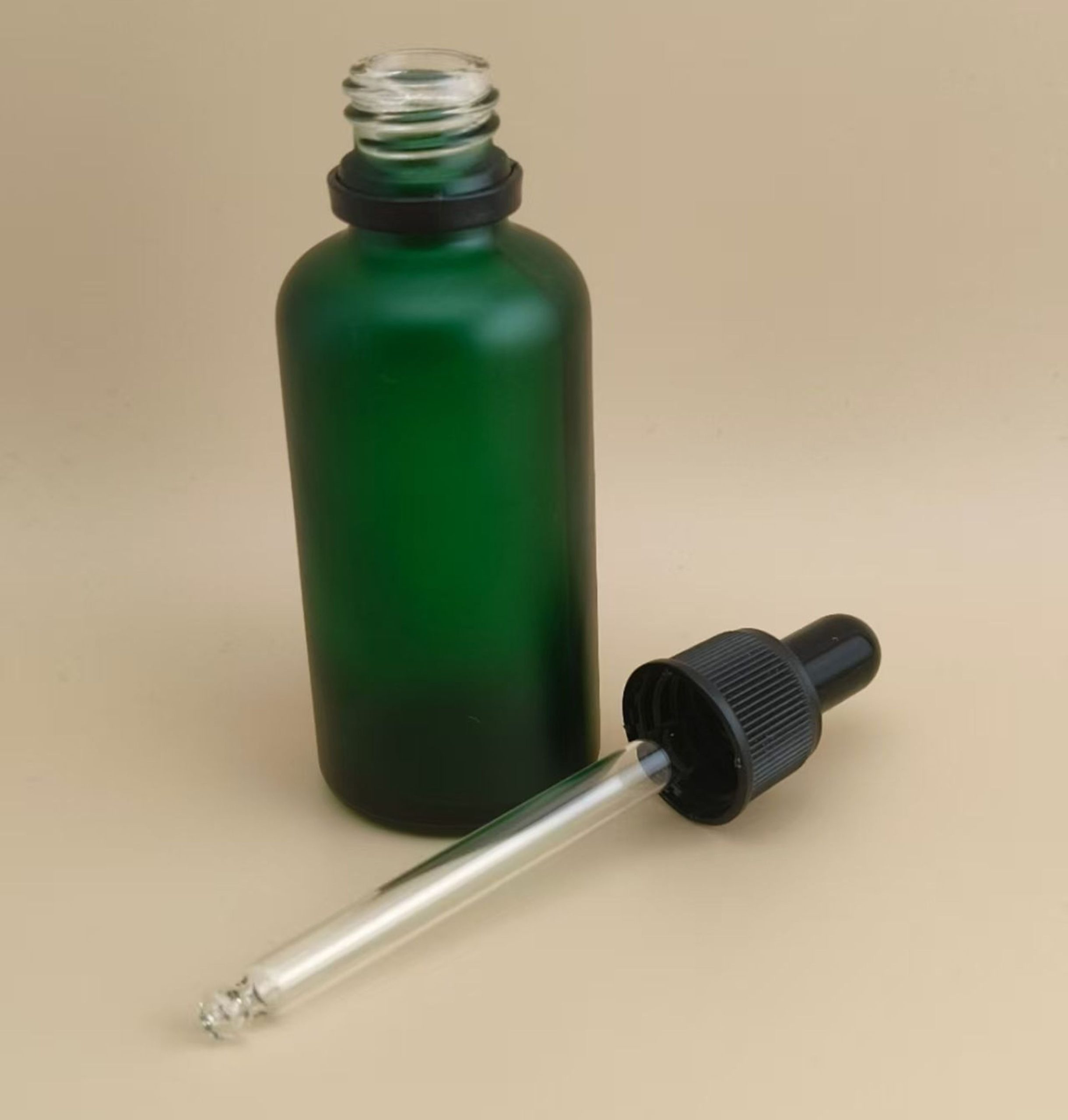Delicate Design Clear Dark Green Dropper Bottle for Essence - Image 4