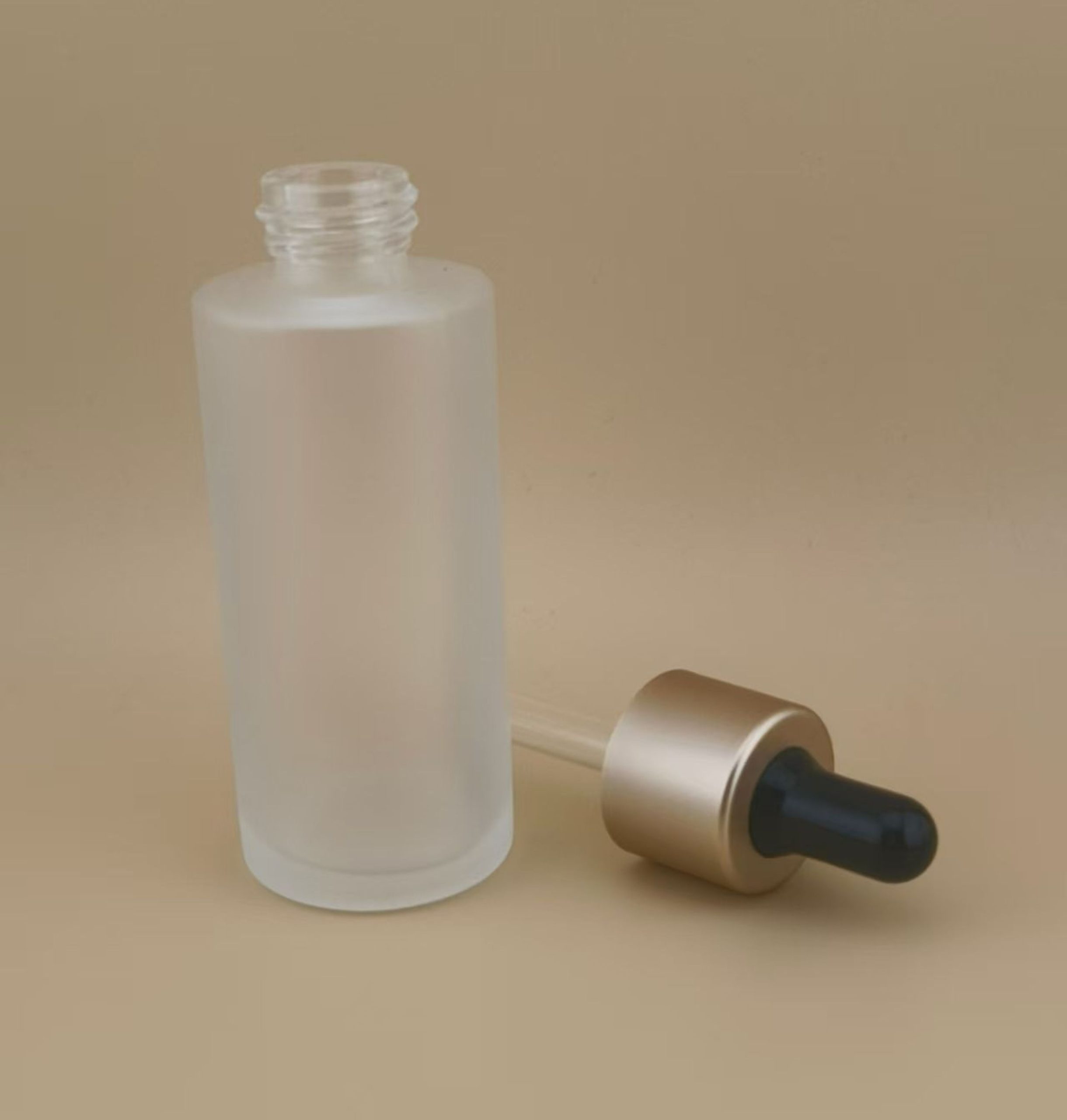 New Design Matte Clear Smooth Dropper Bottle for Lotion - Image 4