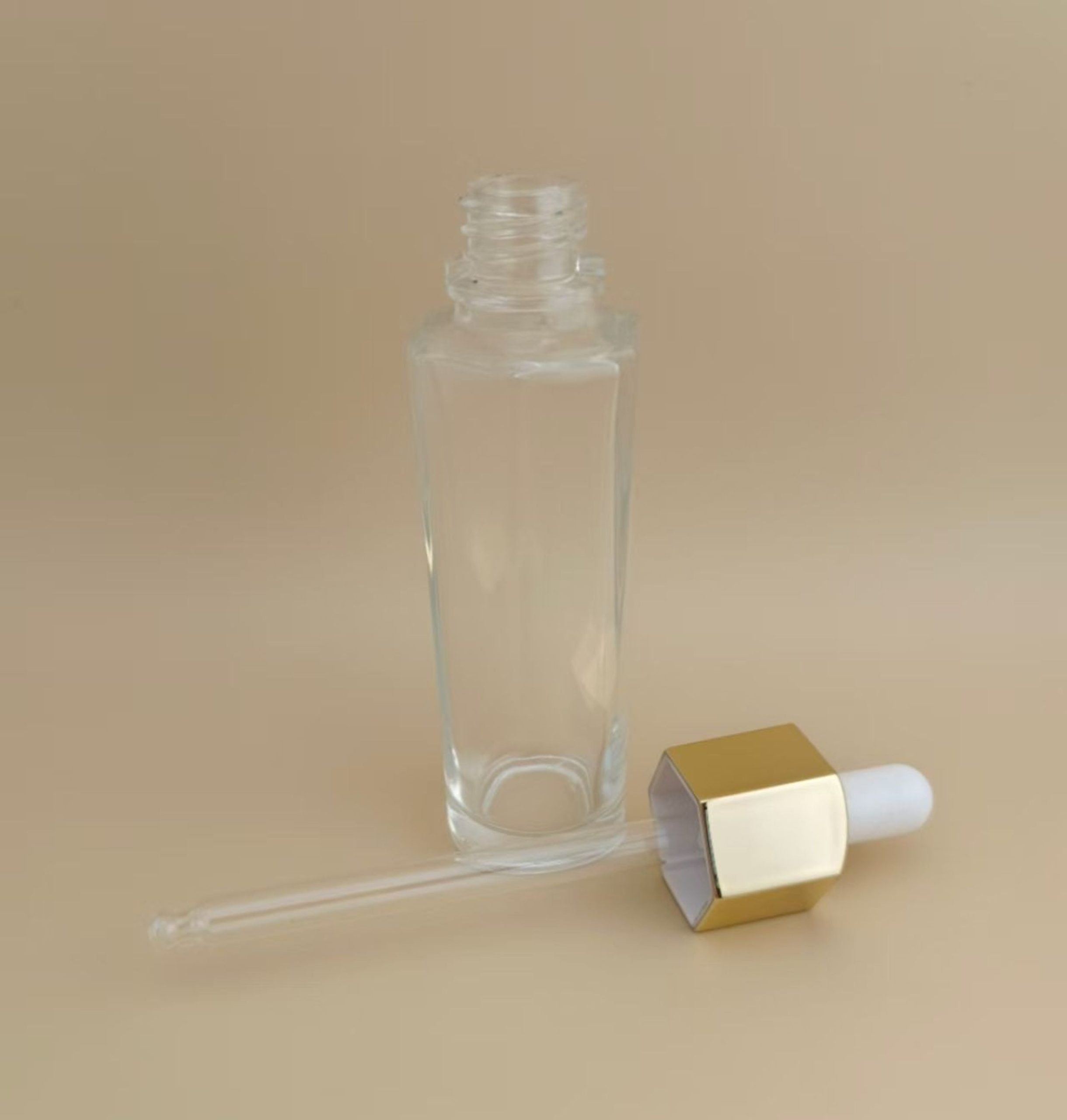 Nice Design Polygon Clear Dropper Bottle for Essence - Image 3