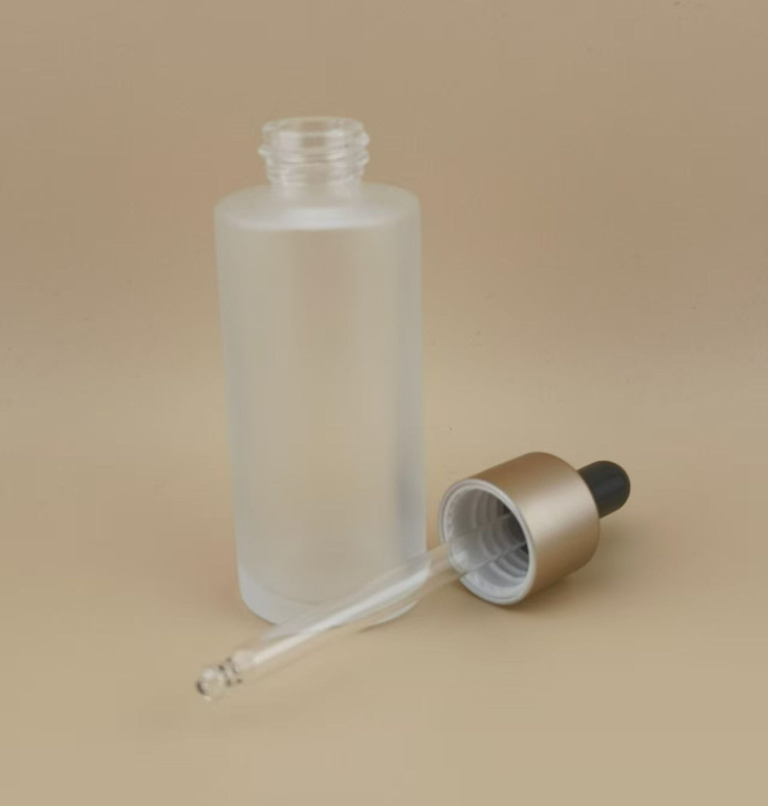 New Design Matte Clear Smooth Dropper Bottle for Lotion - Image 3