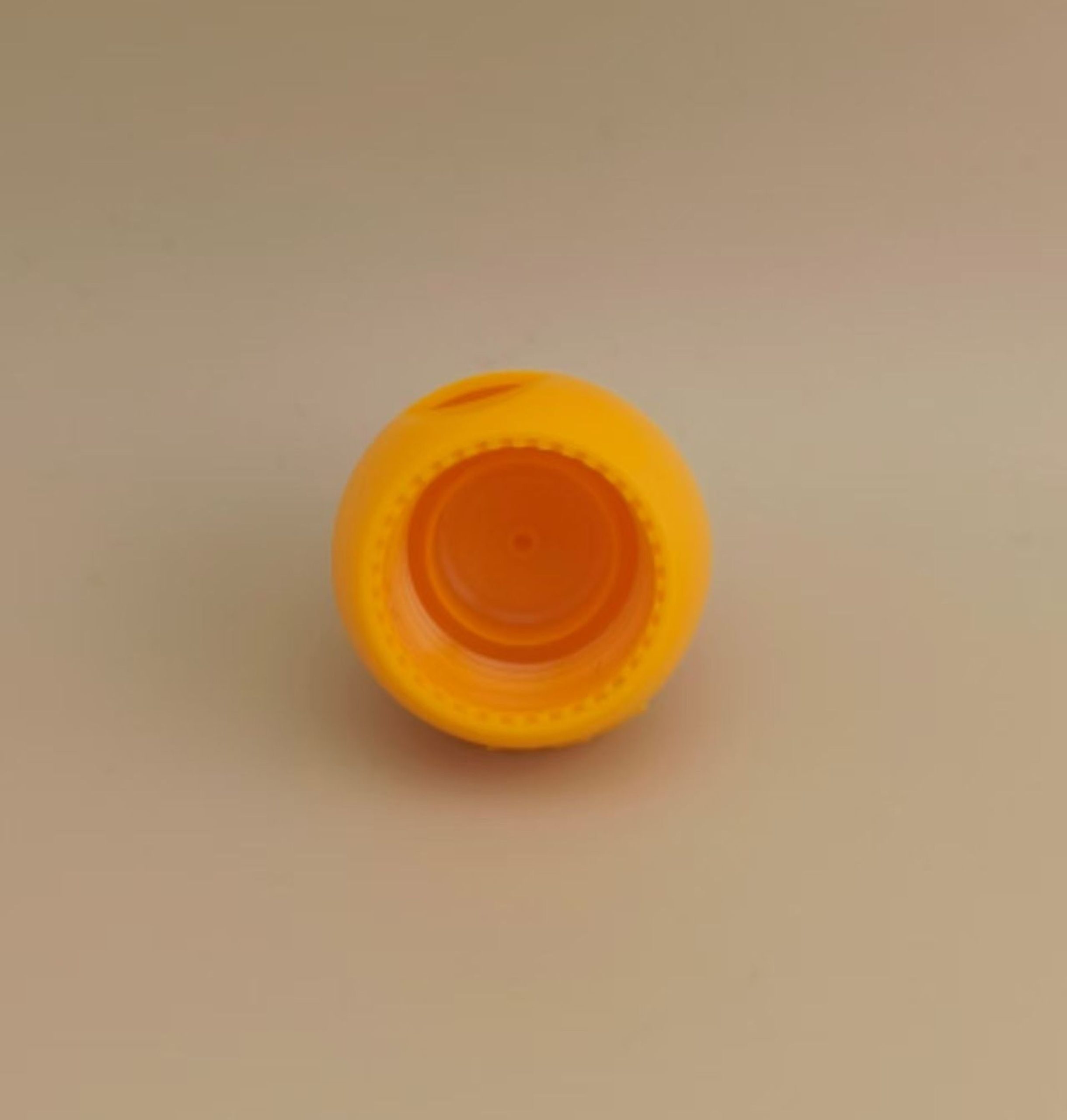 Cosmetic Packing 20mm 24mm Ball Shape Plastic Bottle Cap Yellow Flip Top Cap - Image 3