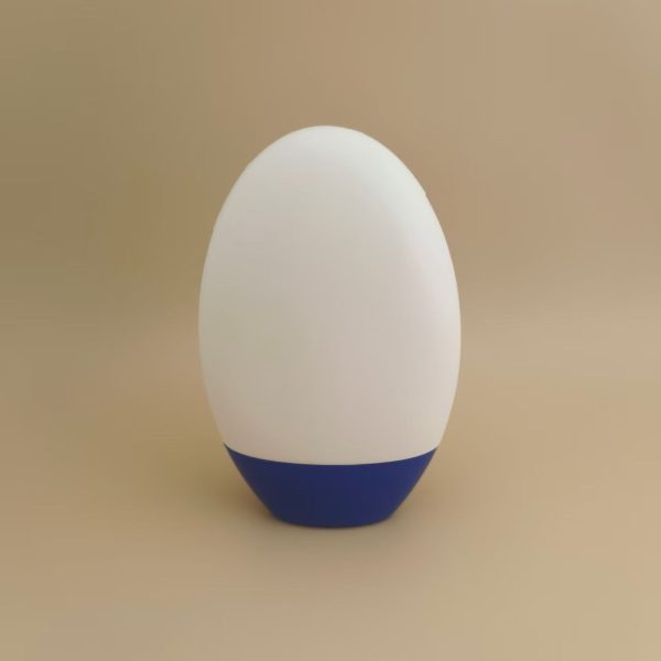 White Smooth Plastic Bottle with Blue Lid for Shampoo