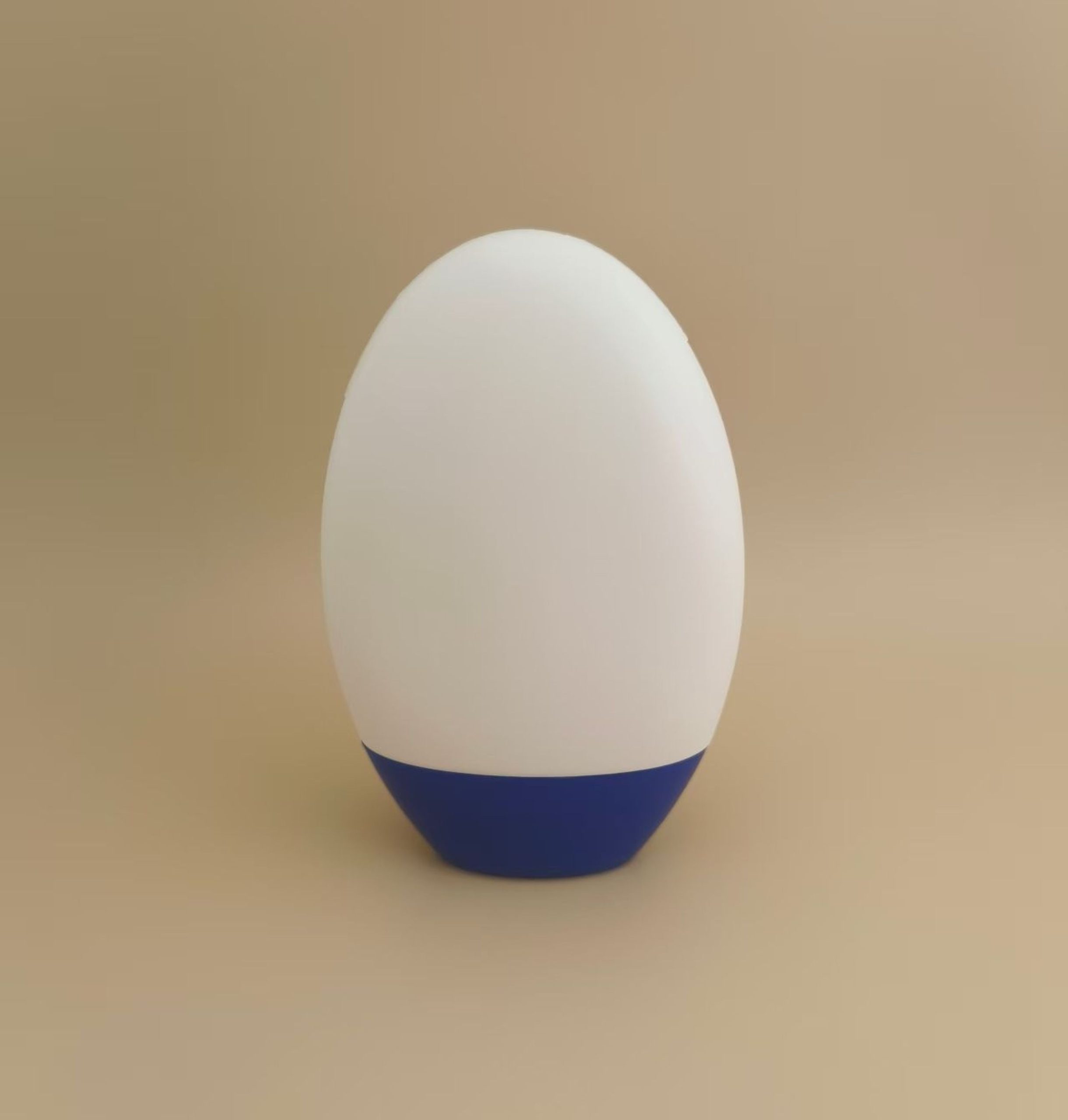 White Smooth Plastic Bottle with Blue Lid for Shampoo