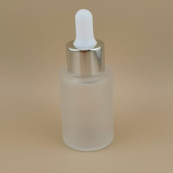 New Design Matte Clear Smooth Round Dropper Bottle K-GBL30 for Essence