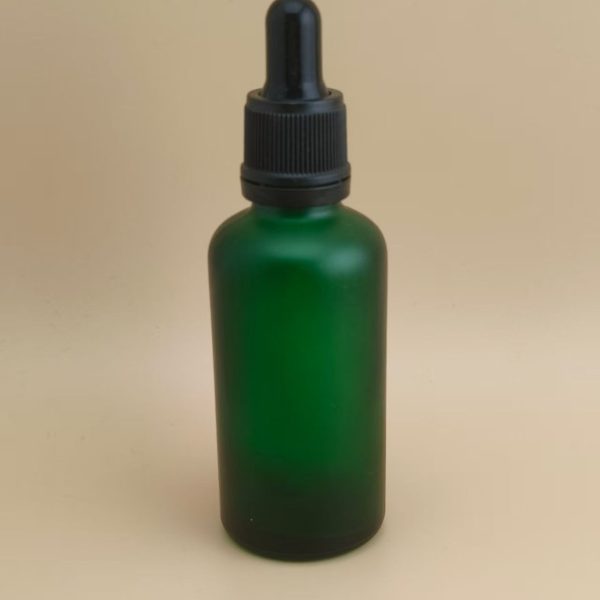 Delicate Design Clear Dark Green Dropper Bottle for Essence