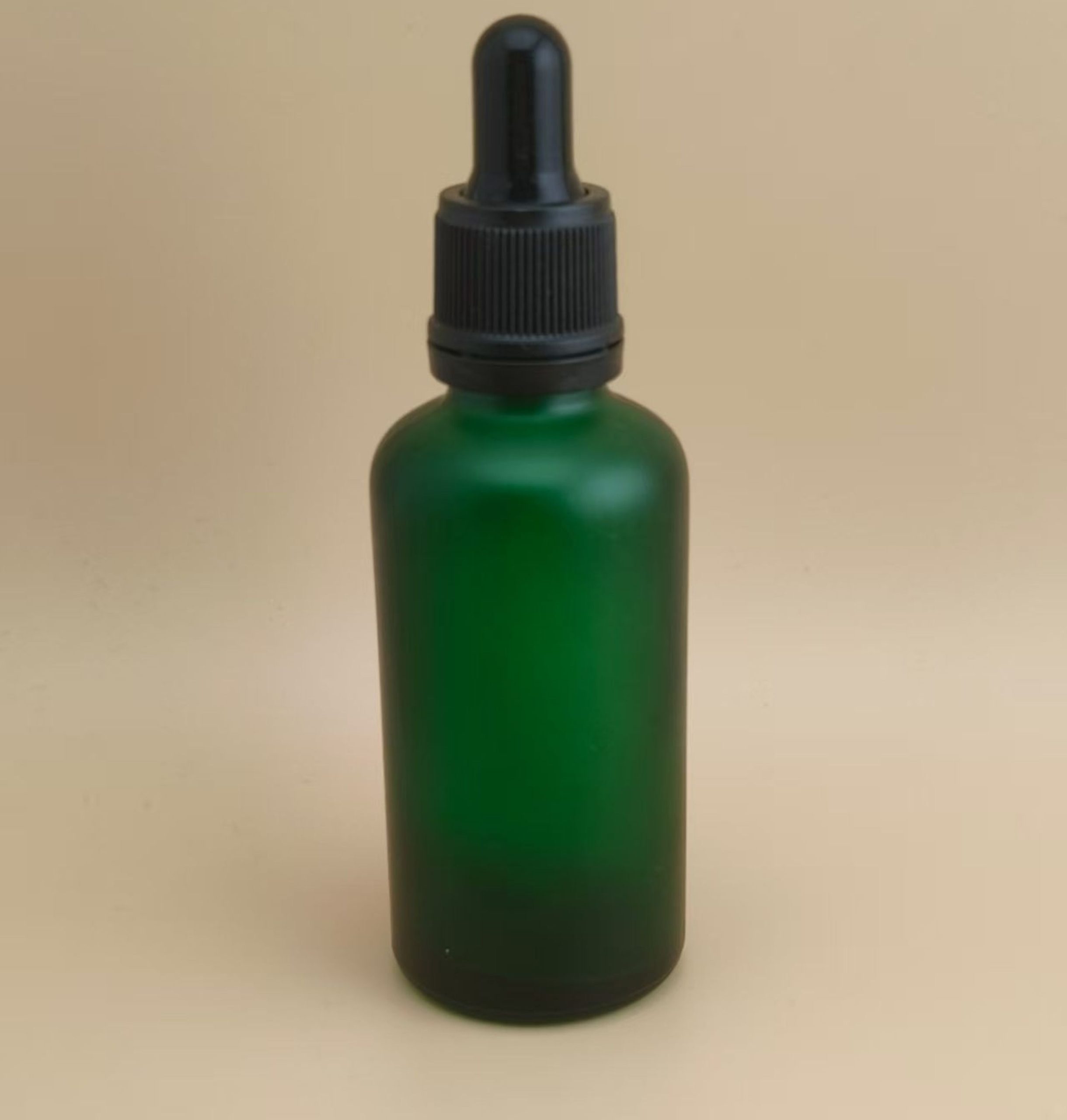 Delicate Design Clear Dark Green Dropper Bottle for Essence