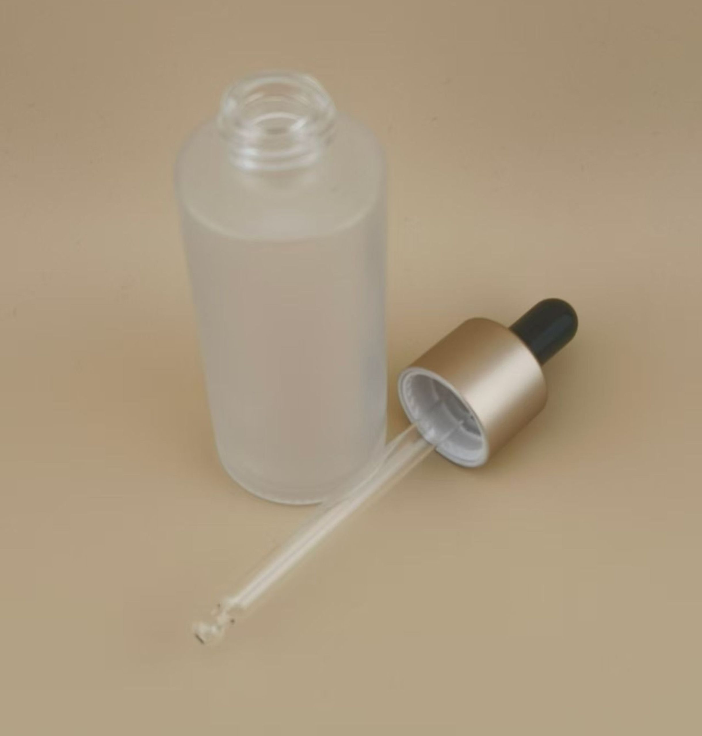 New Design Matte Clear Smooth Dropper Bottle for Lotion - Image 2