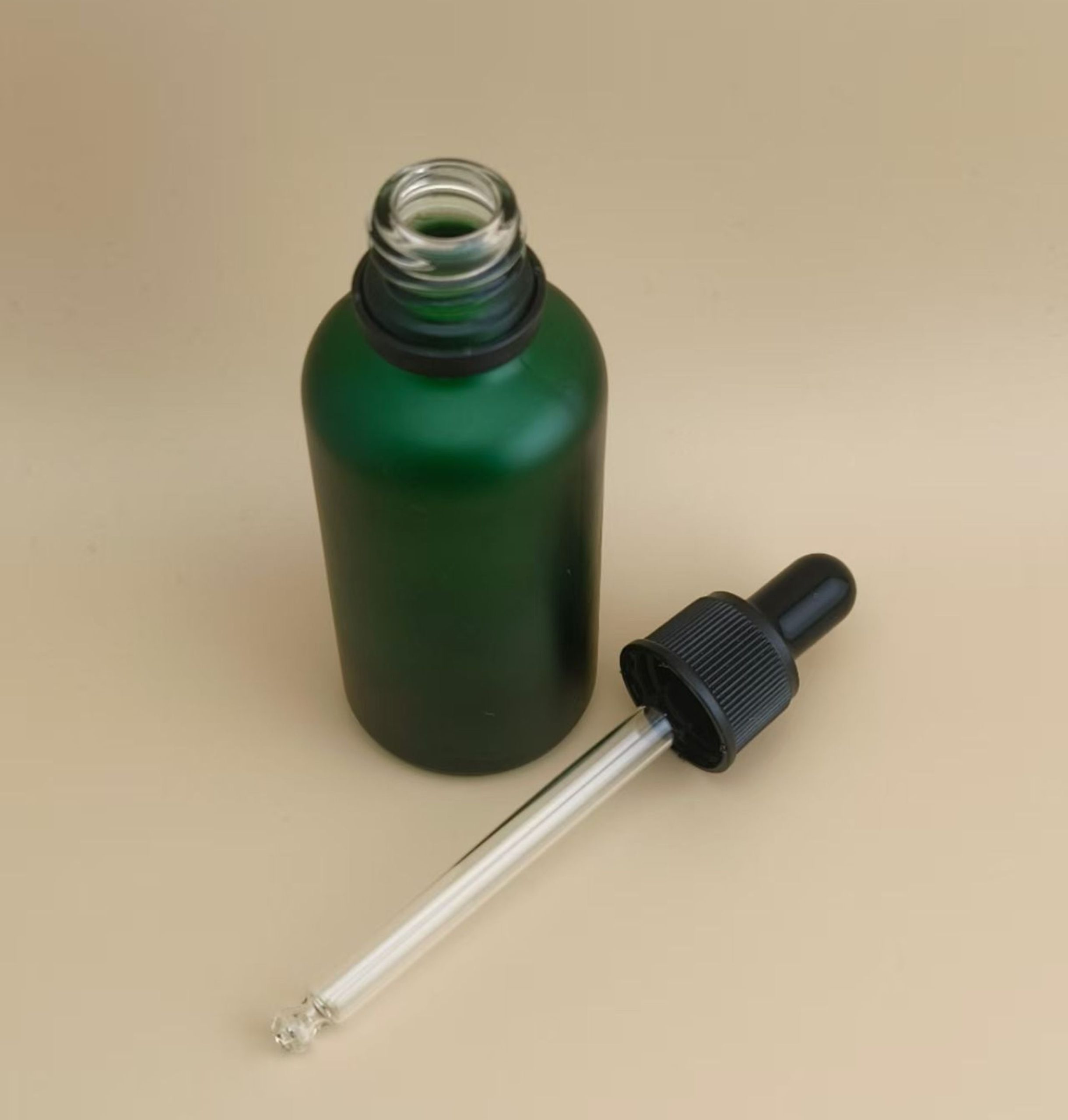 Delicate Design Clear Dark Green Dropper Bottle for Essence - Image 3