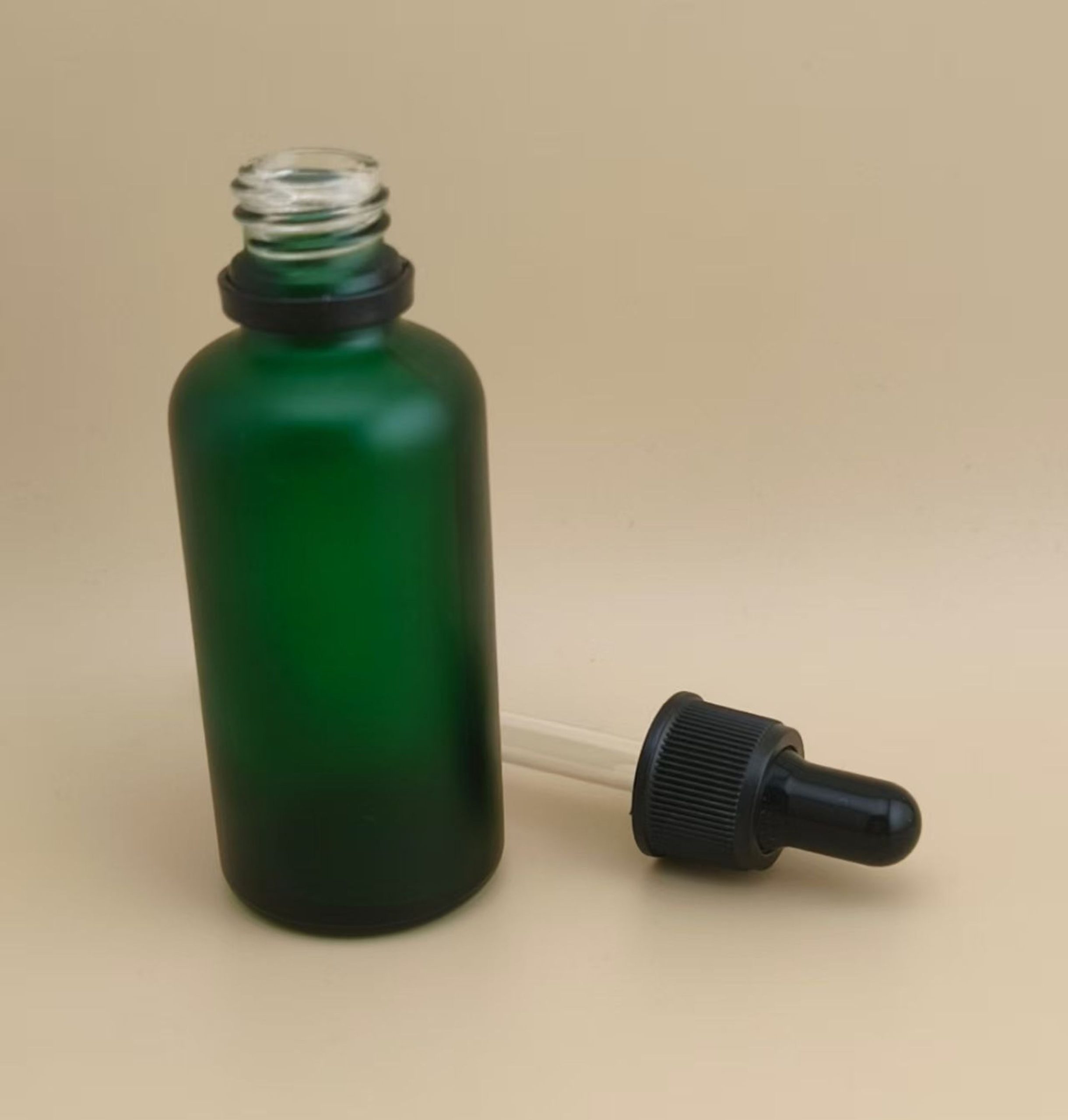 Delicate Design Clear Dark Green Dropper Bottle for Essence - Image 2