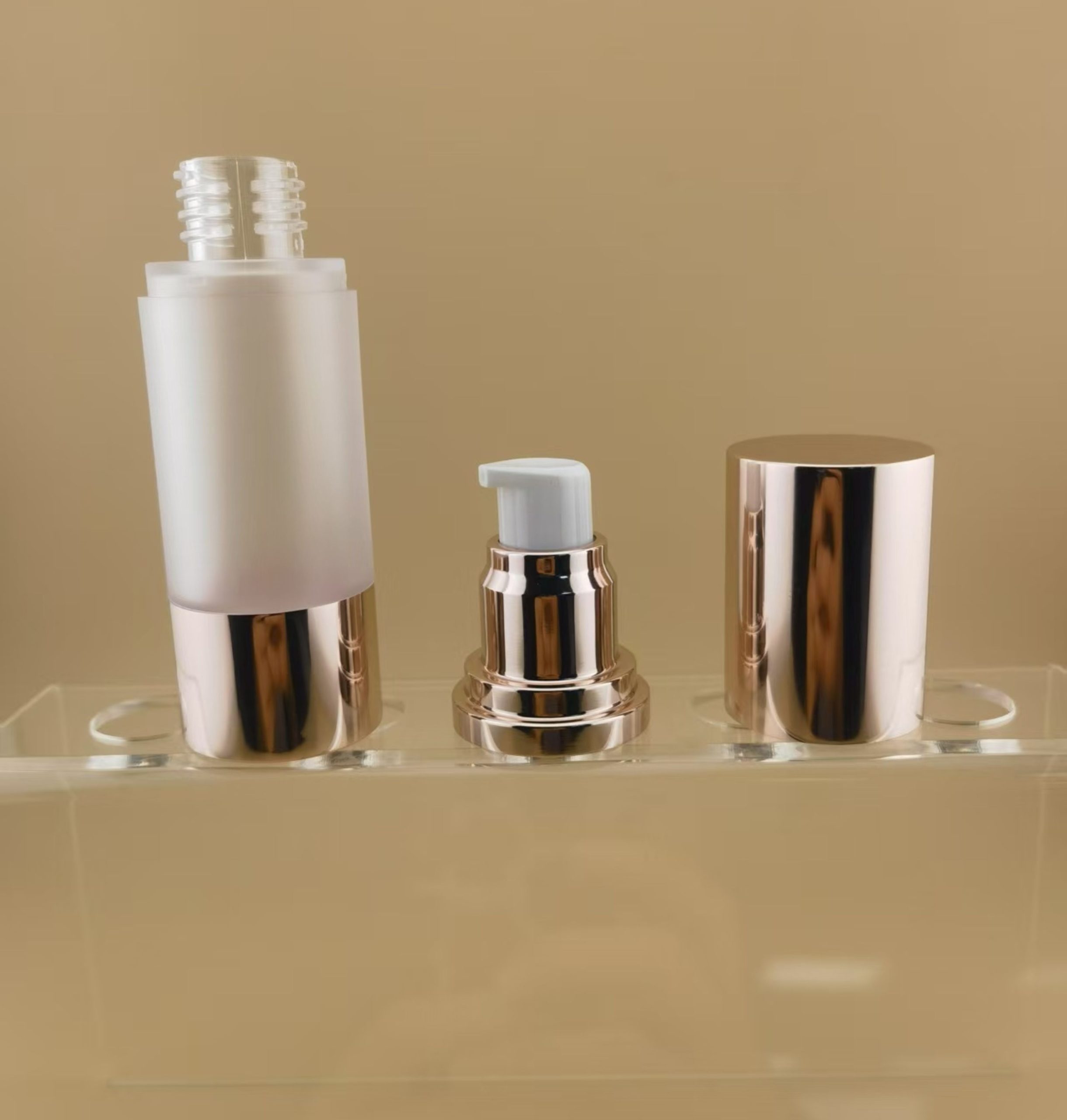 with Lid for Cosmetic Packaging Airless Cream Pump Bottle - Image 4