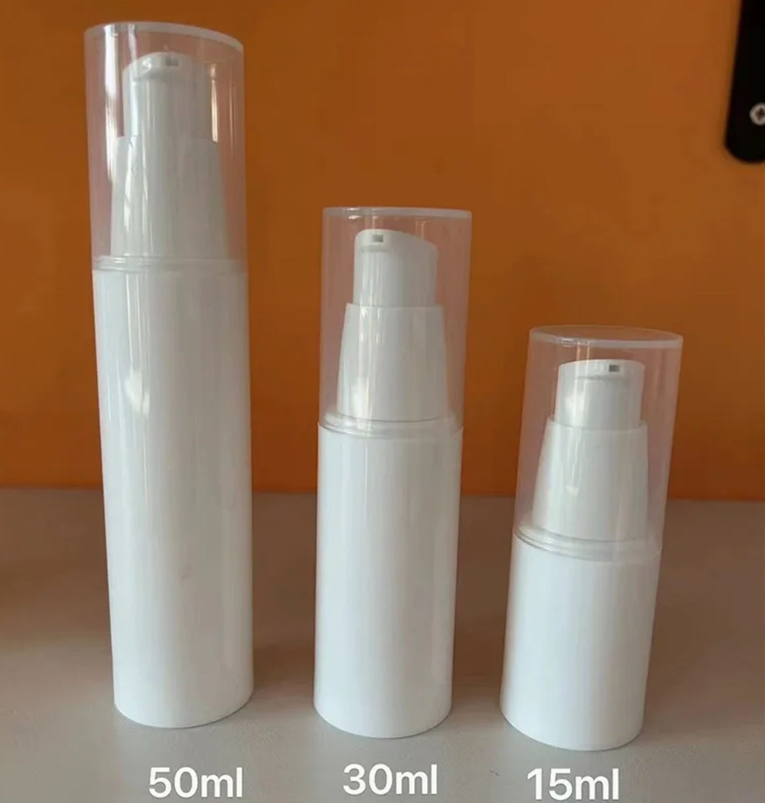 15ml 30ml 40ml 50ml Cosmetic Airless Bottle Body Cream Airtight Airless Pump Bottle K1300-32